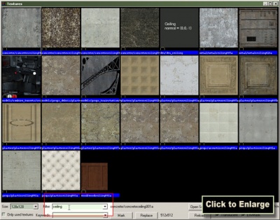 Saisisser un terme dans filter afin de filtrer les textures en fonction de ce terme.