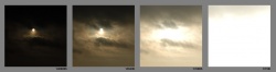 An example of photos of the sky at various exposures. Click to enlarge.