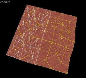 Using the clip tool to draw a clip line in the 2D view previews the result.