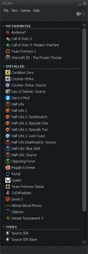 Games I own and have Installed.