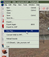 Click the Run Map icon to compile your map.