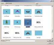 Fig 1: Selecting the model files.