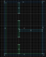 A sample scene with two rooms.