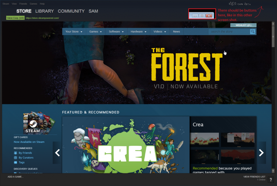 Steam window buttons invisible.png