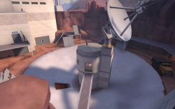 A outer CP, raised up inside of a Radar dish. Height becomes an issue for capping and defending.