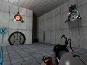 Energy Pellet Launcher and Target at work.