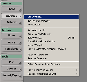 Set envlope option