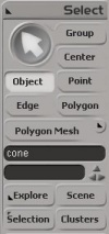 The select panel in XSI Pro mode