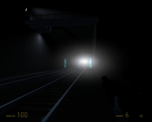 env_lightglow used in a tunnel to create an illusion of overwhelming brightness at the end of the tunnel