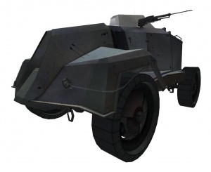 A prop_vehicle_apc using its typical models/combine_apc.mdl model.