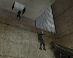 Police rappel and jump