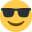 {{Emoji|sunglasses}}