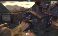 Notice the shack on the left adds a height factor. Scouts can reach it.