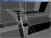 A messy BSP. In this case, the sloped roof is the main problem. It and the top block of the building on the right are good candidates for becoming detail brushes.