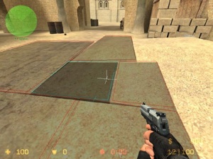 Marked first area