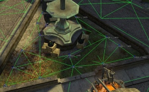 'Crouch Cover Low' hints from Half-Life 2's plaza power core scene. Note how every node provides hint data.