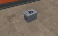 A small ammo box.