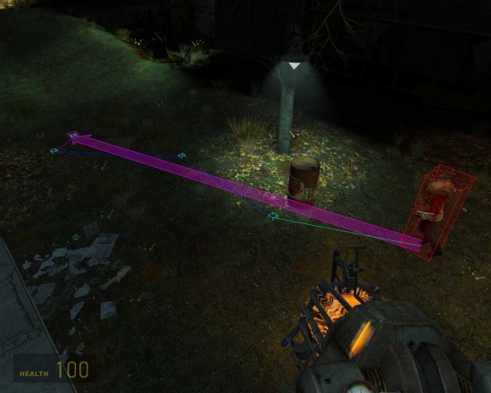 An npc_zombie's route in HL2's d1_town_01.bsp