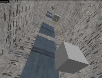 Fig. 5a - The path_track entities line up with the walking surface of their respective floors.
