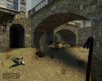 A typical Route Kanal scene, contrasting cold, dark tunnels and bright and warm outside.