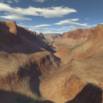 Render of DEM within Terragen.