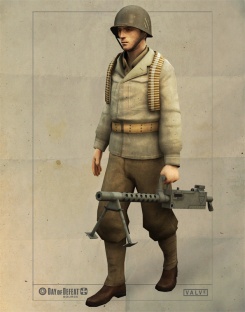 An Allied Machine Gunner