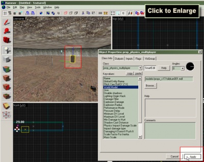  Click Apply to make the change and update the 3D view.