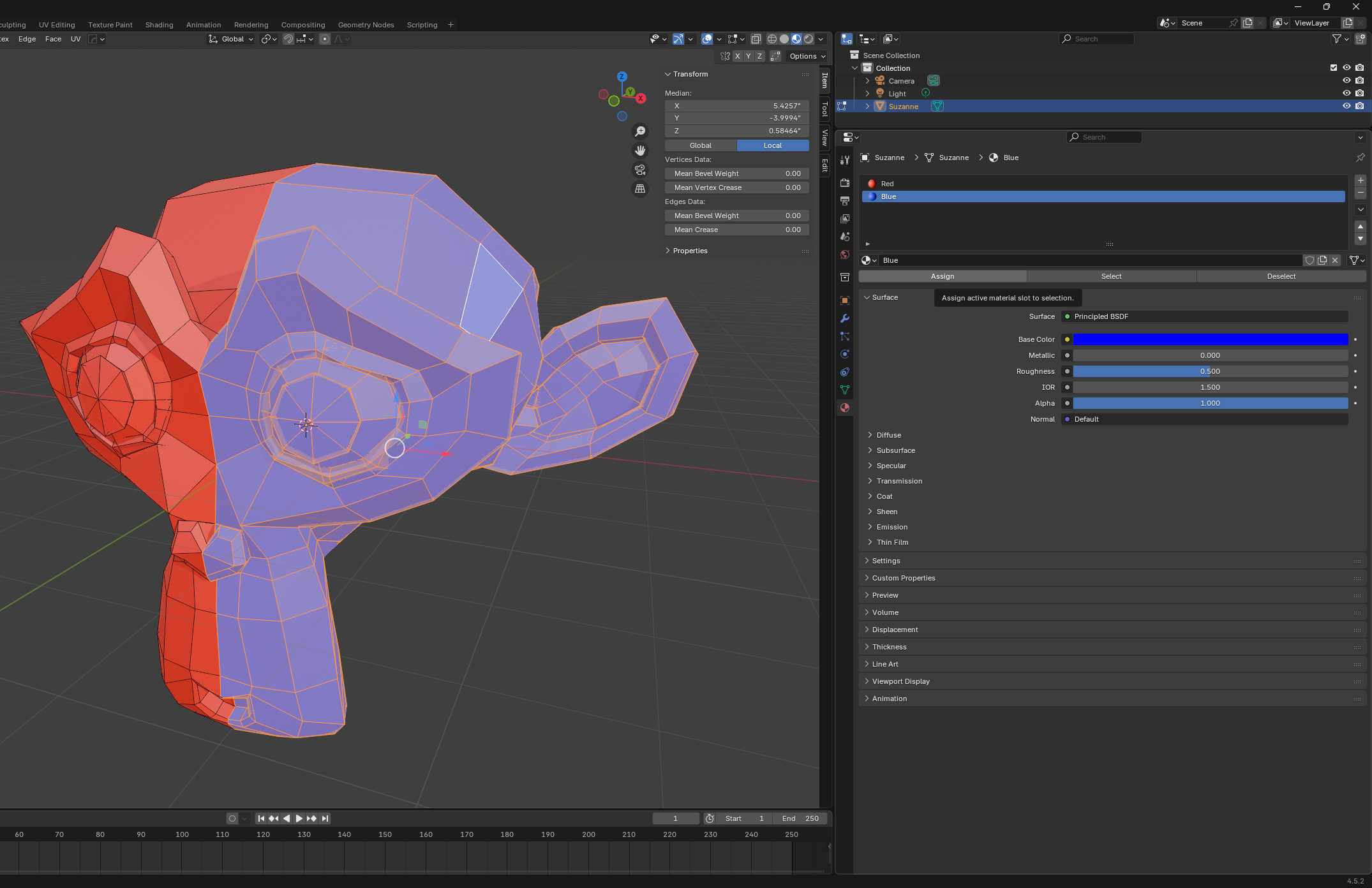 Blender 4.0 Assigning Materials.png