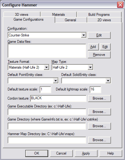 configuring valve hammer editor 3.5 compiler