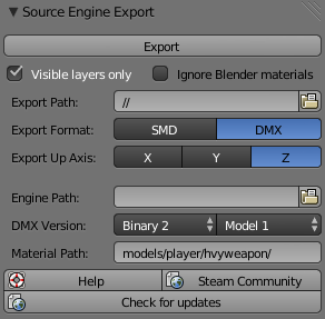 Source engine models to blender