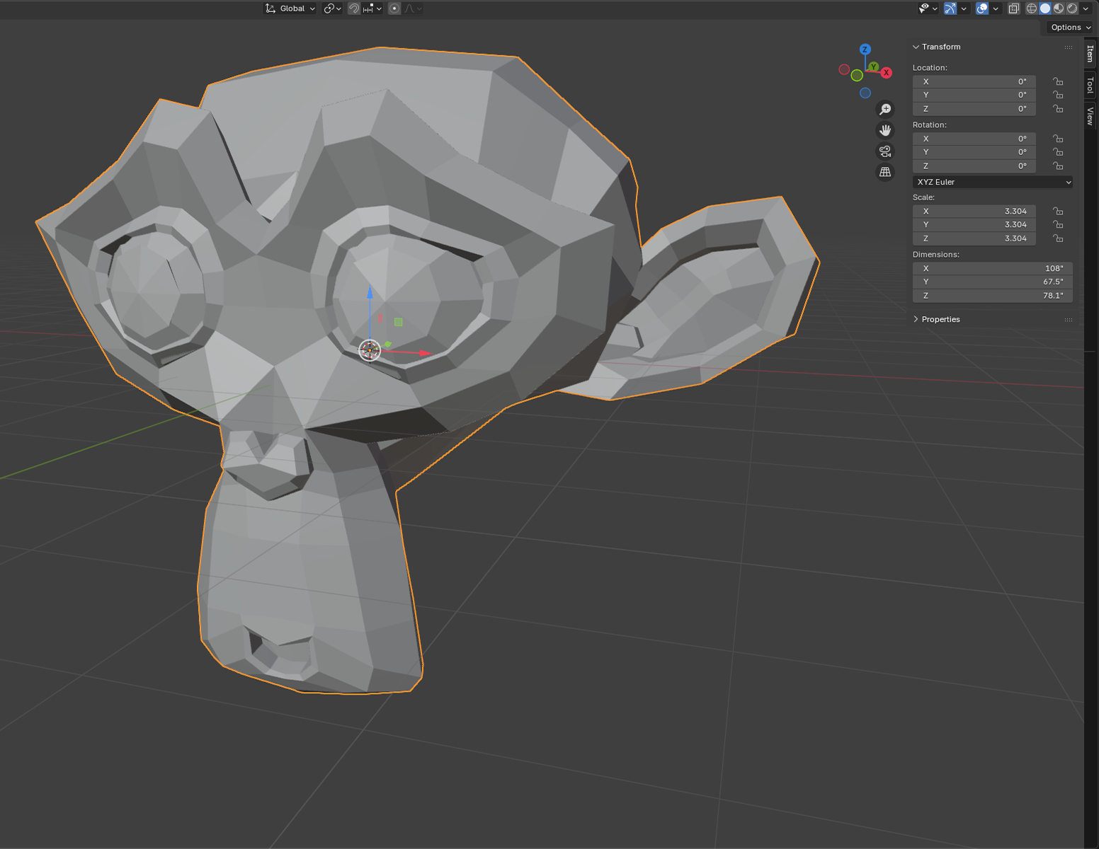 Blender 4.0 Mesh Scale And Orientation.png