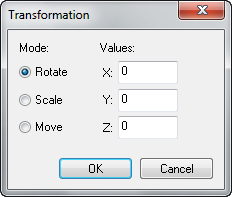 Hammer Transform Dialog