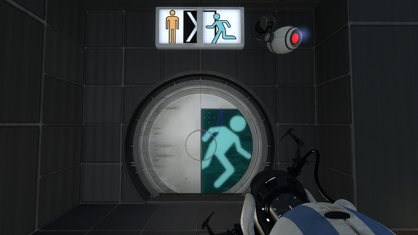 Https portal cscentr. Portal 2 Door. Дверь из портал 2. Portal 2 Valve. Загрузочный экран Portal 2.