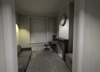 One view of the newly detailed rooms. (Screenshot taken inside Hammer - you can temporarily disable/enable the display of game-related objects by pressing Shift-O.)
