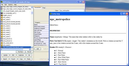 The BSPEntSpy v1.1 interface