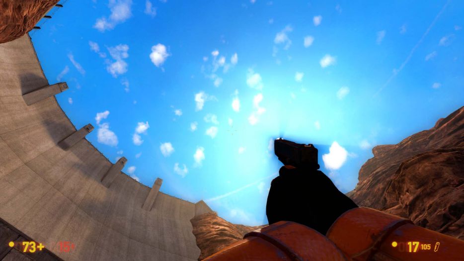 The player is not underwater.