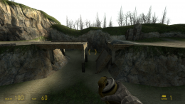 A gap which can only be crossed by using the buggy's turbo boost.