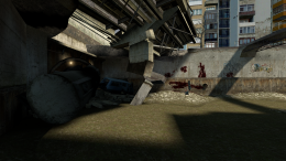 Station 12 members being shot. (It's hard to see them as they are shot.)