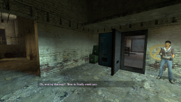 Secret door to Kleiner's lab.