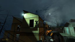 Father Grigori throwing the shotgun to the player.