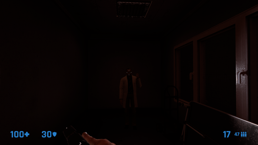 Option disabled. Dr. Rosenberg still hold enabled flashlight, but flashlight looks disabled in fact.