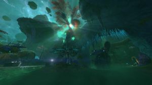 In-game screenshot of Black Mesa during Xen chapter. New godrays and other post-processing effect can be seen here.
