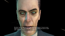 Gman speaking to Gordon before dropping him in City 17.