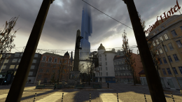 The plaza Barney spoke of before.