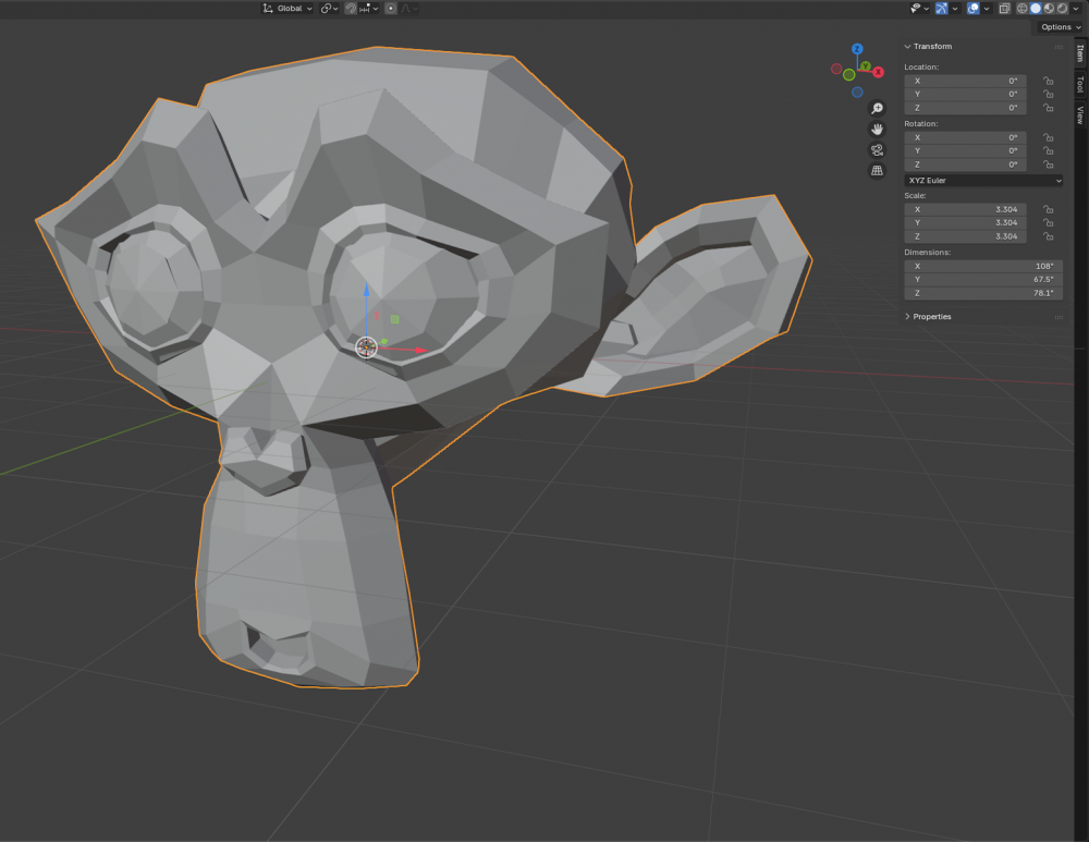 Blender 4.0 Mesh Scale And Orientation.png