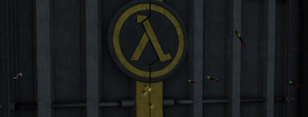 Example with this metal door. The door is prop_dynamic with dynamic collision (required for animations).