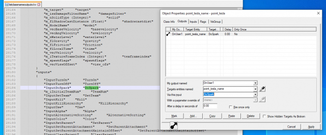 Entity parameters inputs outputs - Valve Developer Community