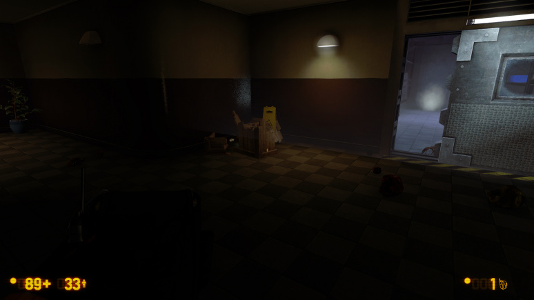 Black Mesa - bm_c1a2c. As you can see, the fog is drawn through the geometry and models (with exception of viewmodel).